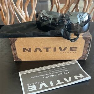 Native Active Sunglasses with Smoke Lens, NWOT
